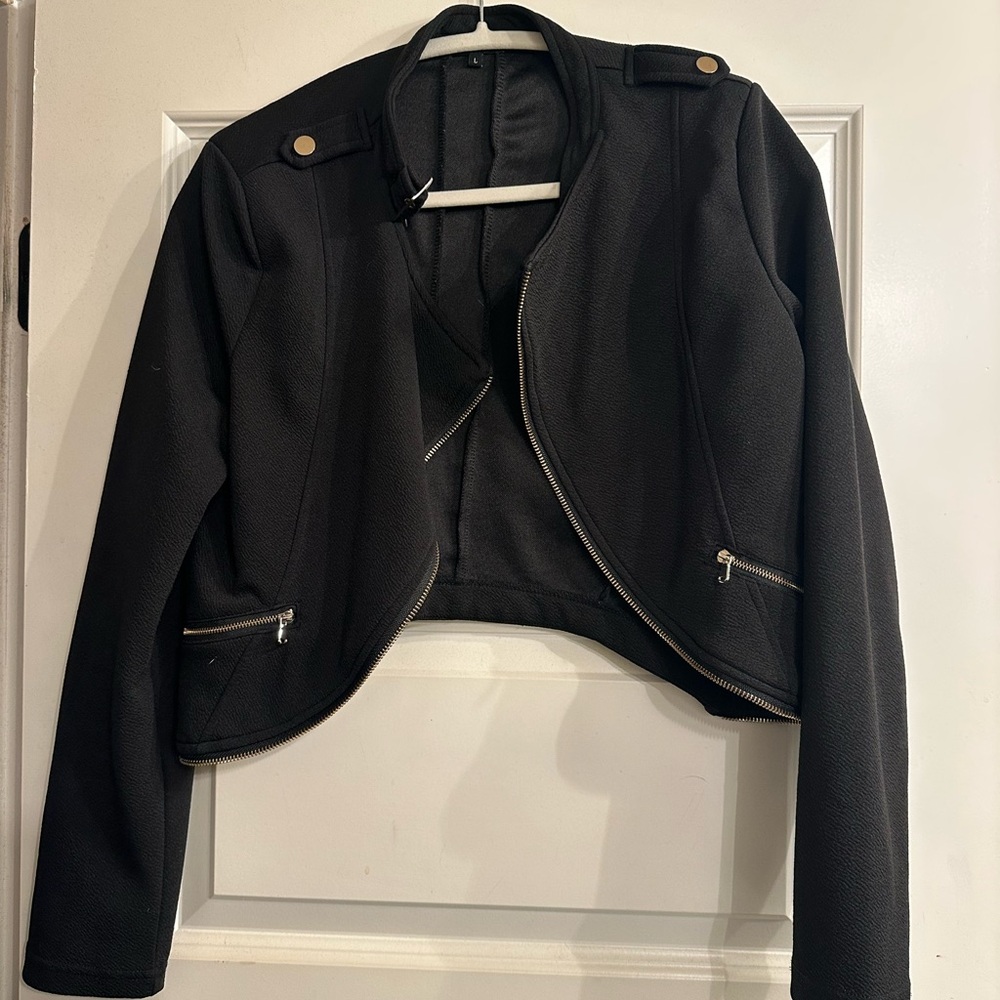 Michel Stylish Black Women's Jacket- L